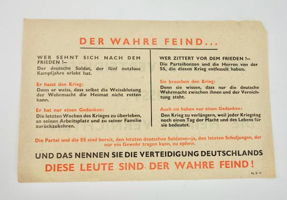 Allied Propaganda Leaflet