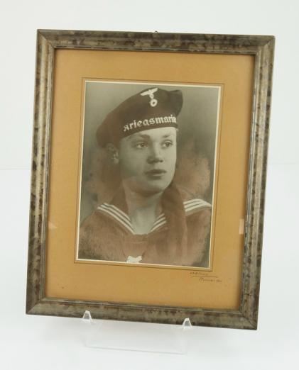 Kriegsmarine Sailor Framed Photo