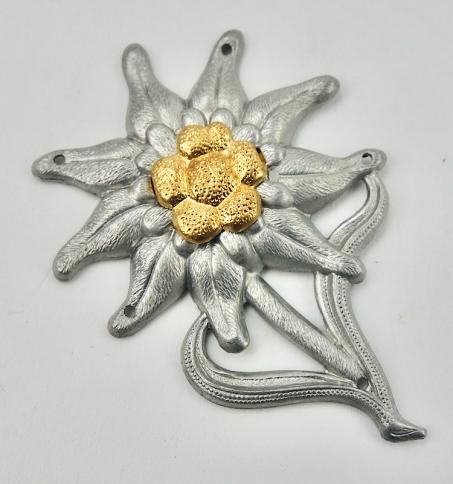 Metal Gebirgsjäger Cap Edelweiss