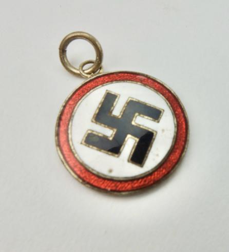 Necklace Charm for Third Reich Nazi Sympathizer