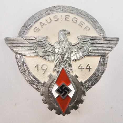 Hitler-Jugend Gausieger Badge in Silver 1944