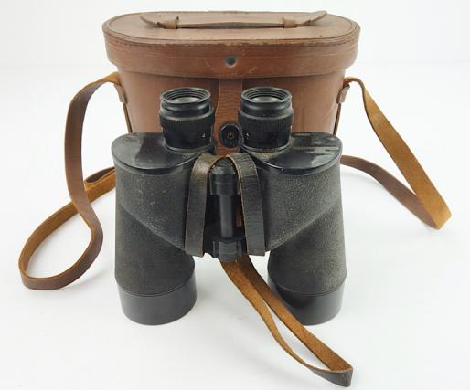 US WW2 7x50 Binoculars en Leather Case