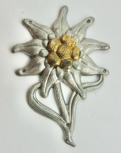 Metal Gebirgsjäger Cap Edelweiss