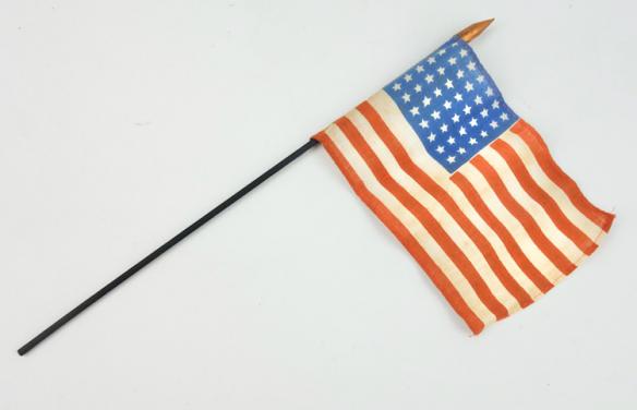 US WW2 48 star Little Flag on pole