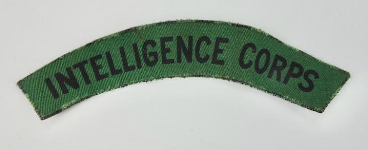 British WW2 Tunic Shoulder Title Intelligence Corps