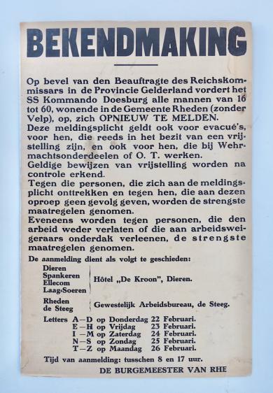 Wehrmacht Announcement Poster
