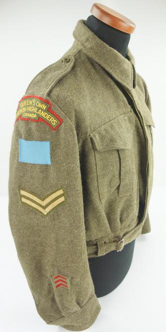 Canadian Battle Dress with QOCHC Insignia