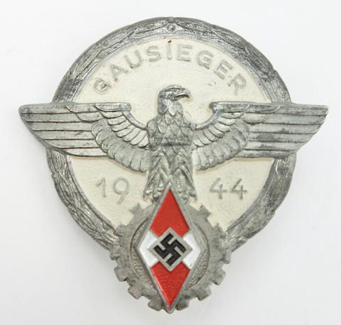 Hitler-Jugend Gausieger Badge in Silver 1944