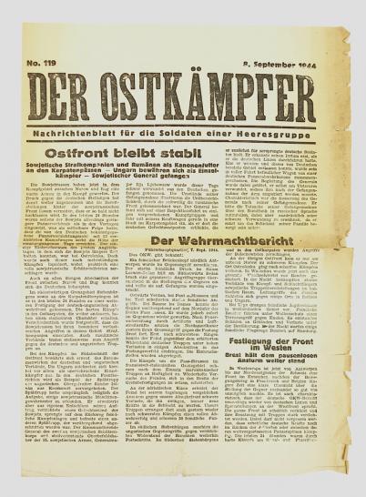 Wehrmacht frontline newspaper (Der Ostkämpfer)