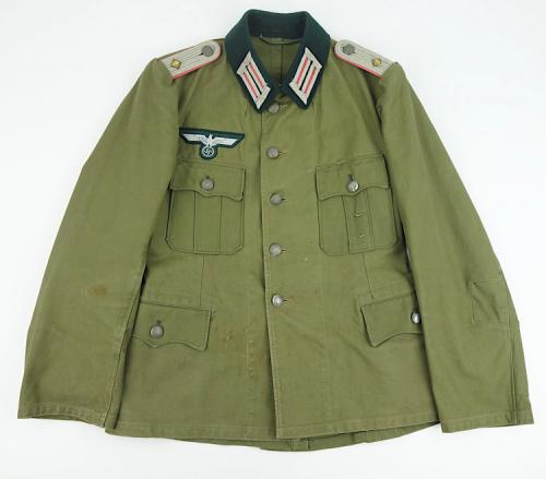 Wehrmacht Panzer Officers summer Tunic