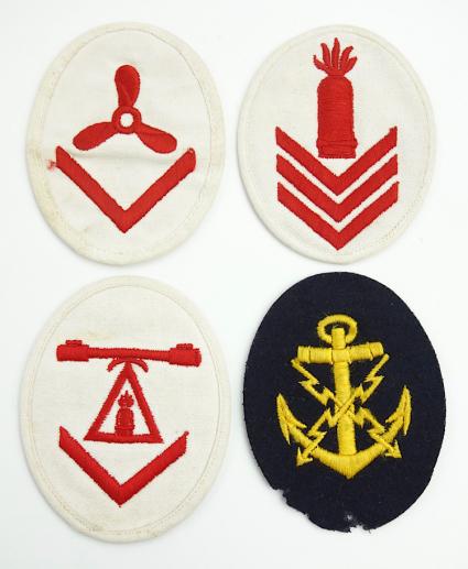 4 Kriegsmarine Cloth Career sleeve Badges