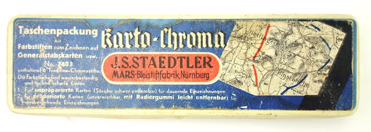 Wehrmacht era metal Pencil Box Karta-Ghroma