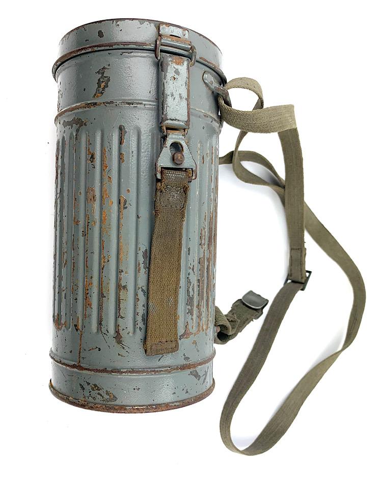 Wehrmacht M31 Gasmasker in Grey camo Cannister