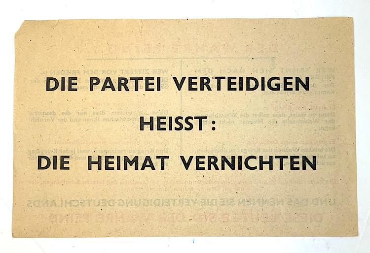 IMCS Militaria | Alied to Germans Propaganda Leaflet