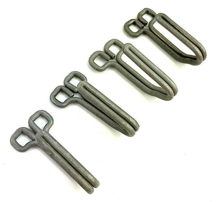 4 Wehrmacht Tunic Belt Hooks