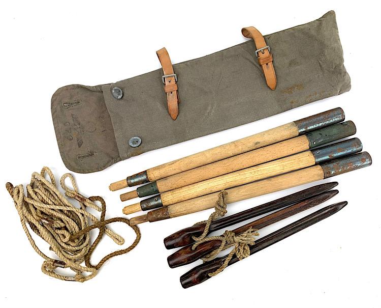 Wehrmacht Tentpoles and Peg's in Pouch