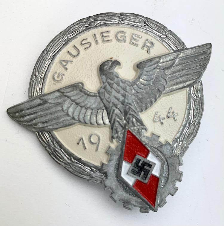 Hitler-Jugend Gausieger Badge in Silver 1944