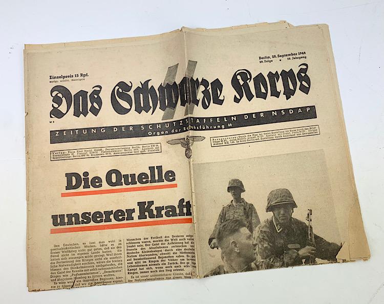 WaffenSS Newspaper Das Schwartze Korps