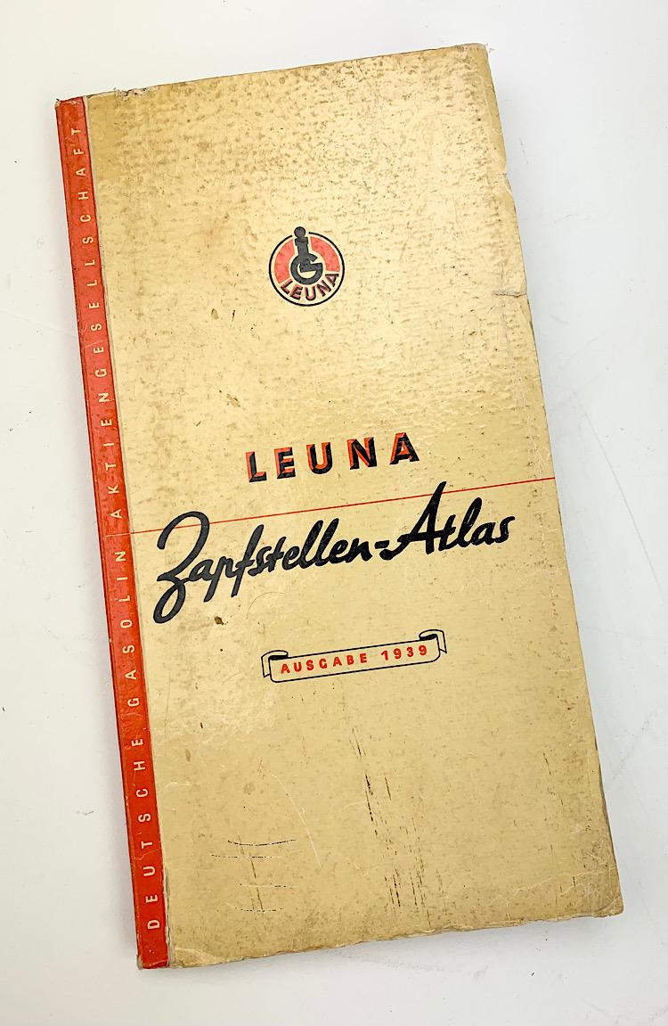 Leuna Zapfstellen Atlas 1938 (Gasstation Road Map)