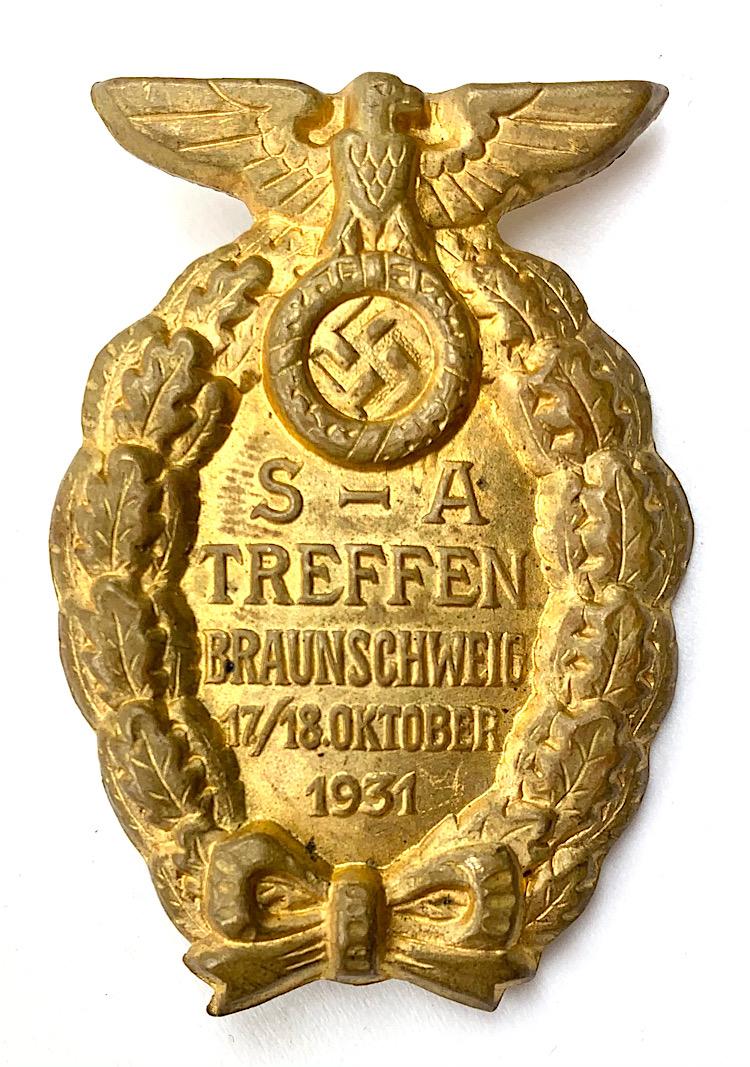 SA Braunschweig Rally Badge 1931