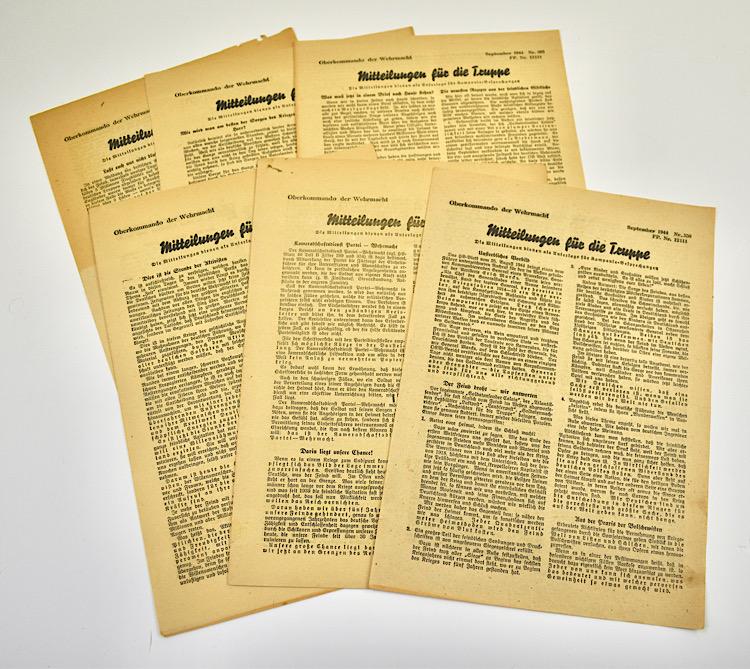 6 Wehrmacht news letters