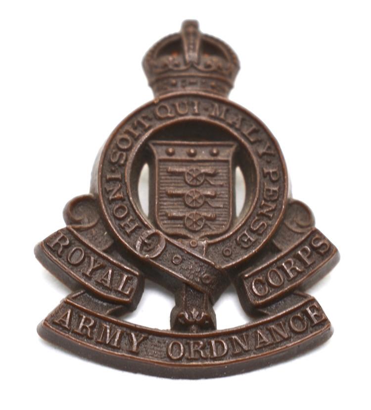 British Cap Badge Royal Army Ordnance Corps