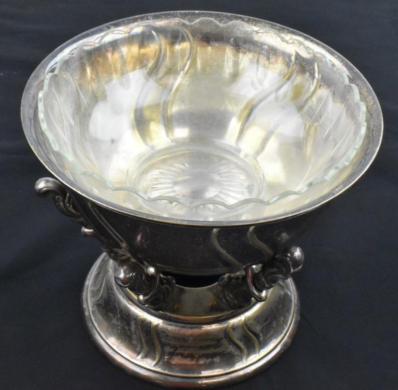 Silver Plated & Engraved Fruit Bowl Seeflieger Horst