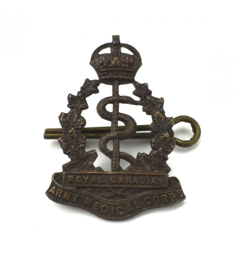 Canadian metal Shoulder board Insignia RCAMC