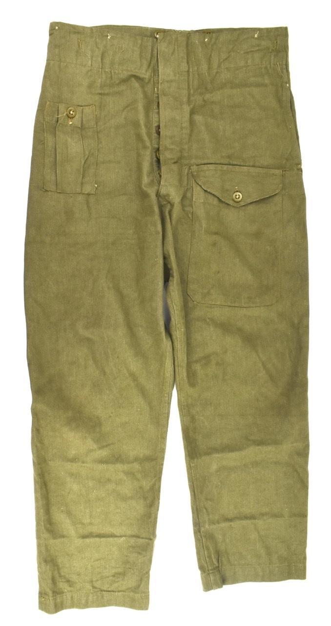 British WW2 Denim P40 Trousers with cloth label