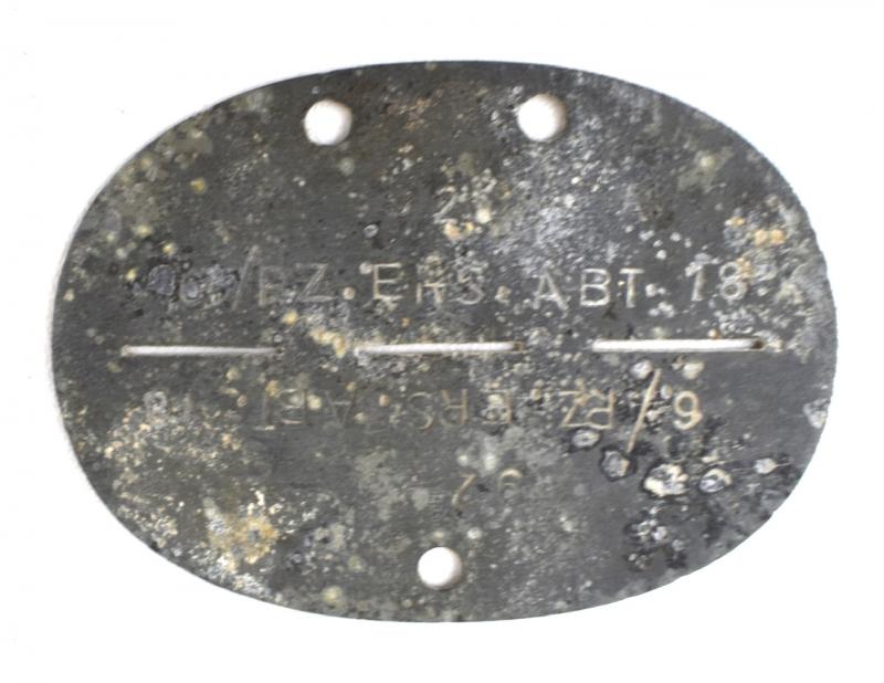 Wehrmacht Panzer Erzats Abteilung 18 Dog Tag