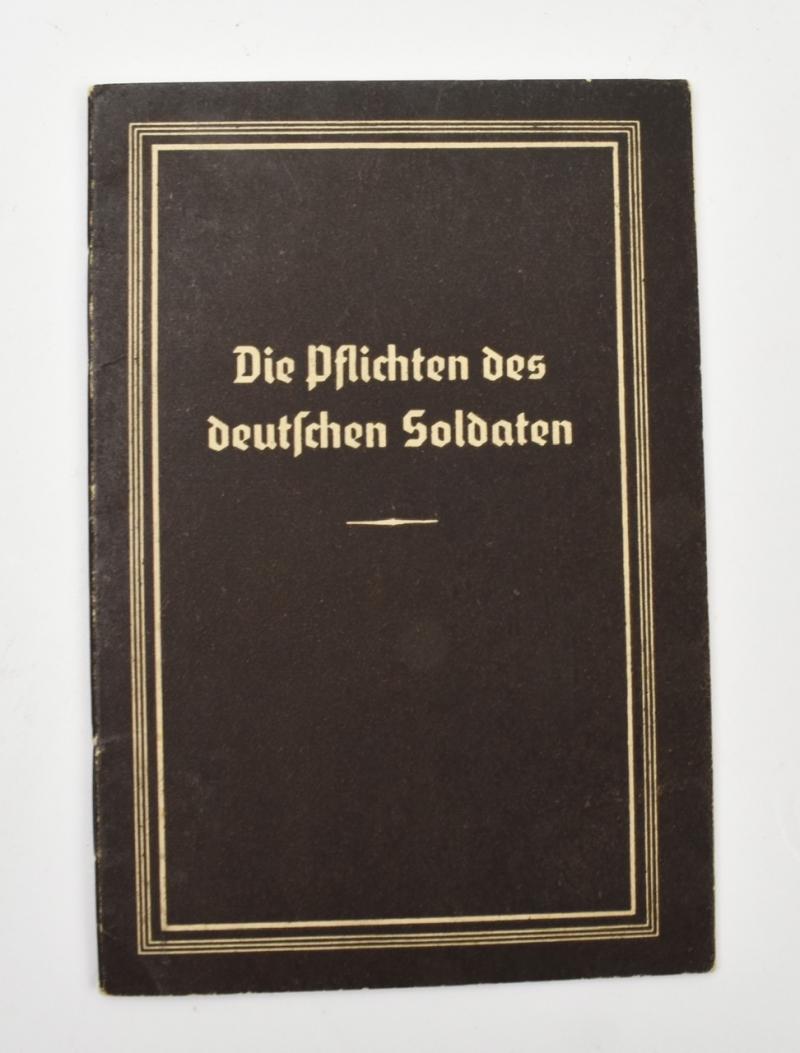 Wehrmacht Pocket booklet Soldier Rules