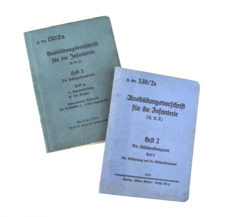 2 Wehrmacht Infantry Training Booklets