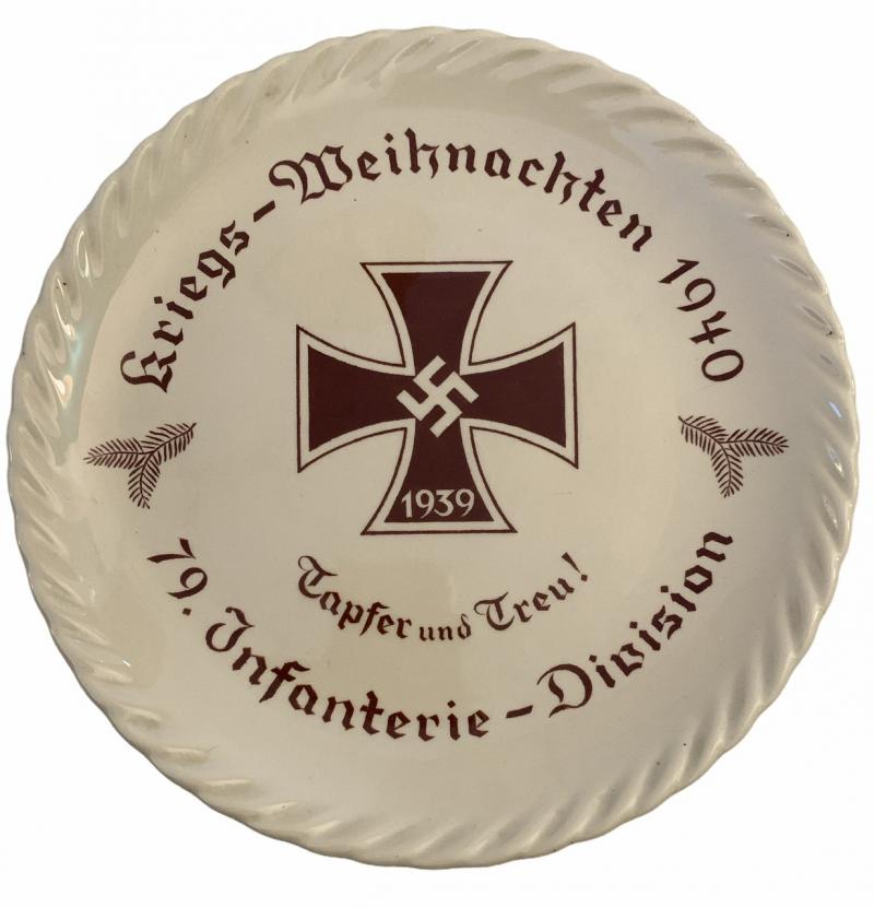 Porcelain Wall Plate 79-Infanterie-Division