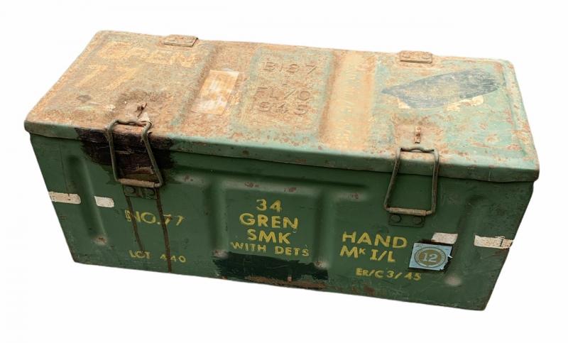 British WW2 No77 Phosphorus Handgrenade Case