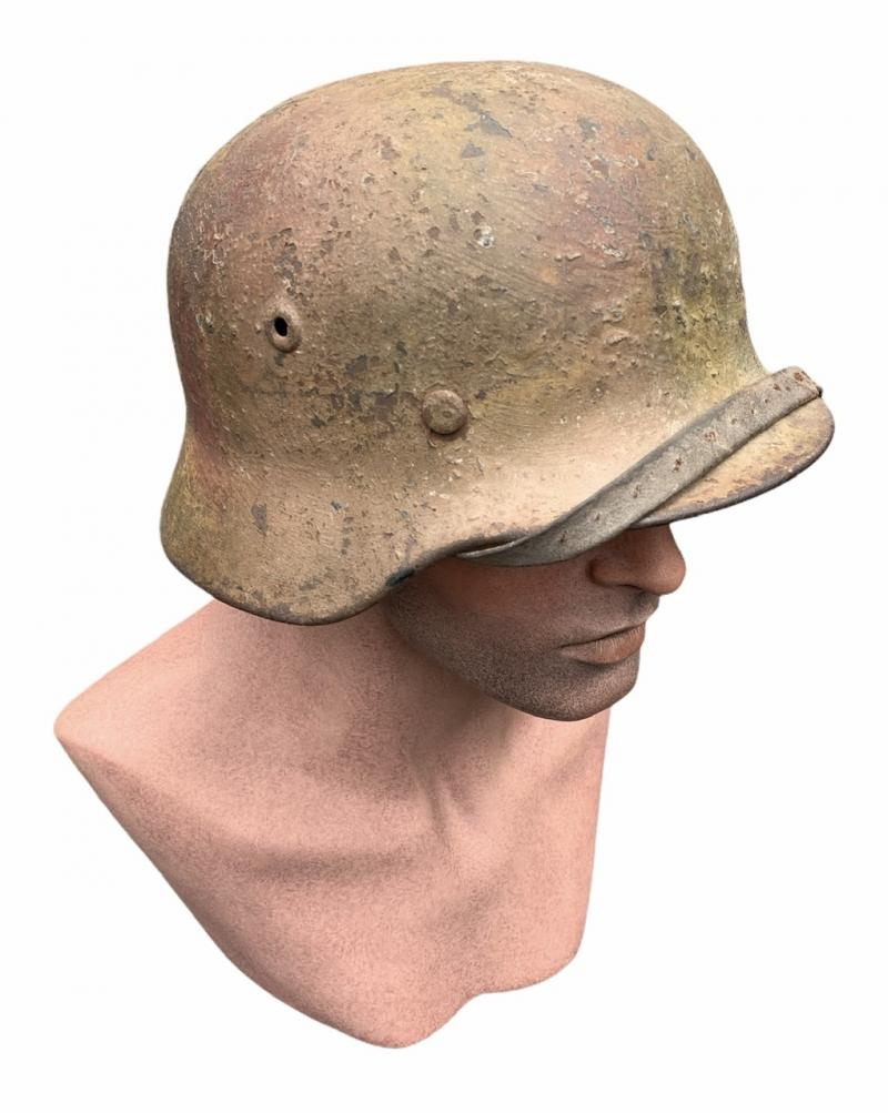 Luftwaffe M40 woodchip camo helmet