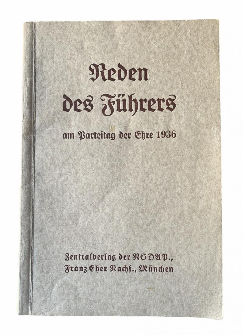 Speeches of the Fuhrer 1936