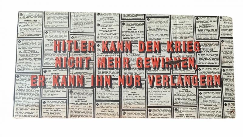 Allied Artillery to Germans Propaganda Flyer