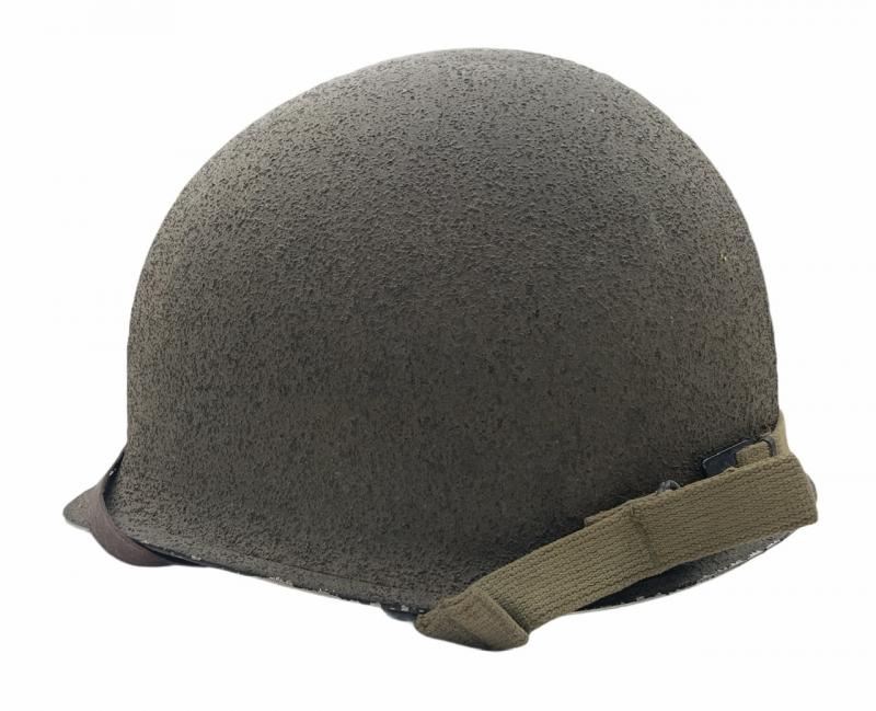 Early Transitional US WW2 Fixedbail Helmet