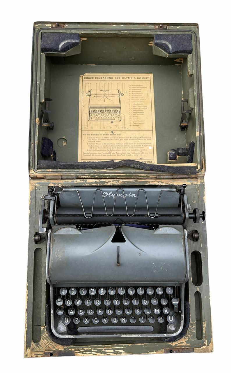 WaffenSS Typewriter in Transport Case