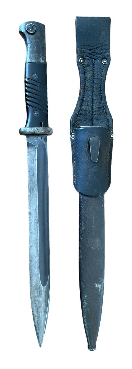 K98 Bayonet and leather Frog (Matching Numbers)