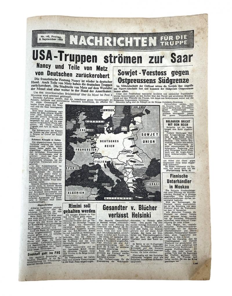 Allied Flyer as If its was a German Newspaper