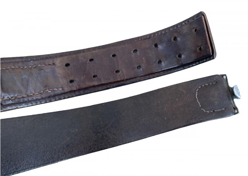 IMCS Militaria | Luftwaffe dark brown leather combat Belt