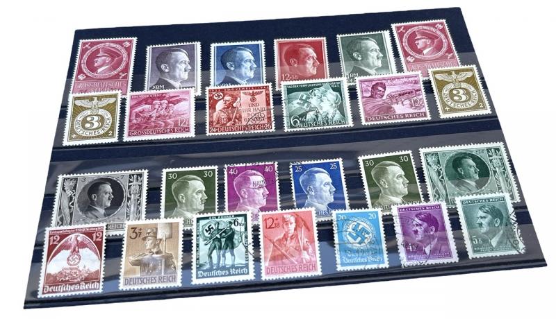 25 Third Reich Postal Stamps