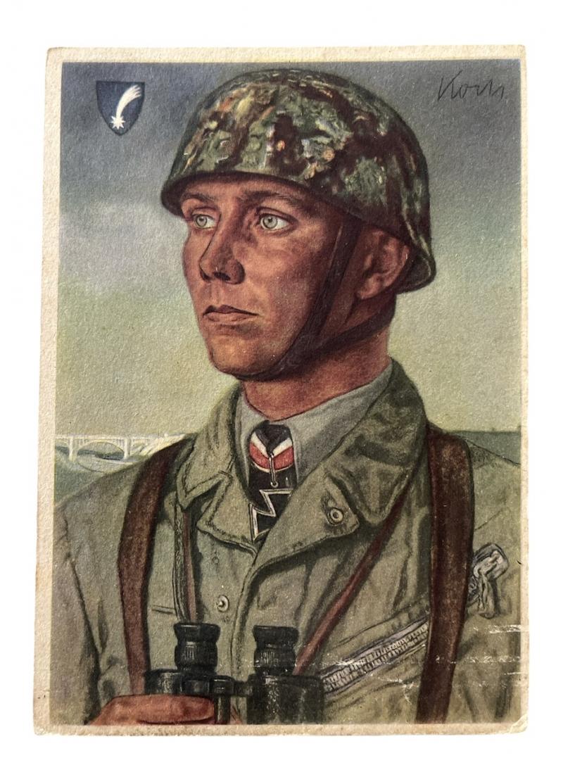 Willrich FJ Postcard Fallschirmjäger Major Koch