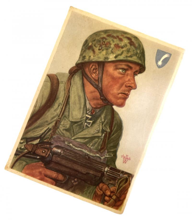 Willrich FJ Postcard Fallschirmjäger Feldwebel Arpke