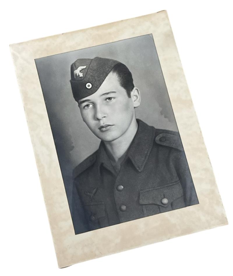 Big size Portrait Photograph Luftwaffe Soldier