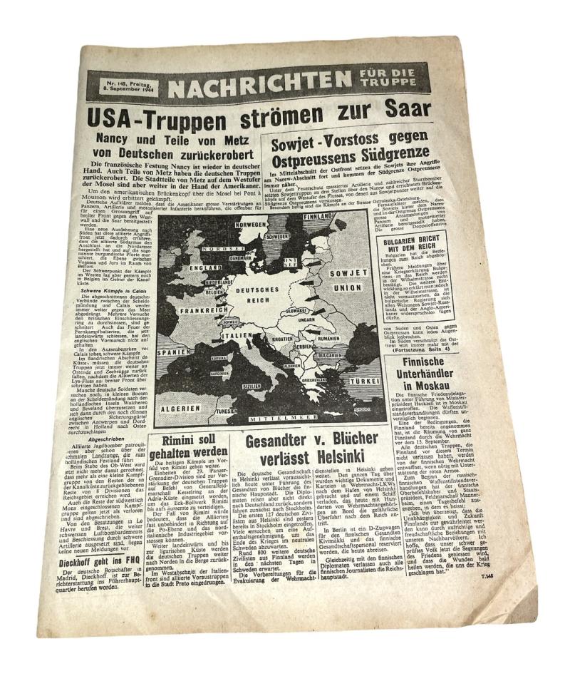 Allied Flyer as If its was a German Newspaper