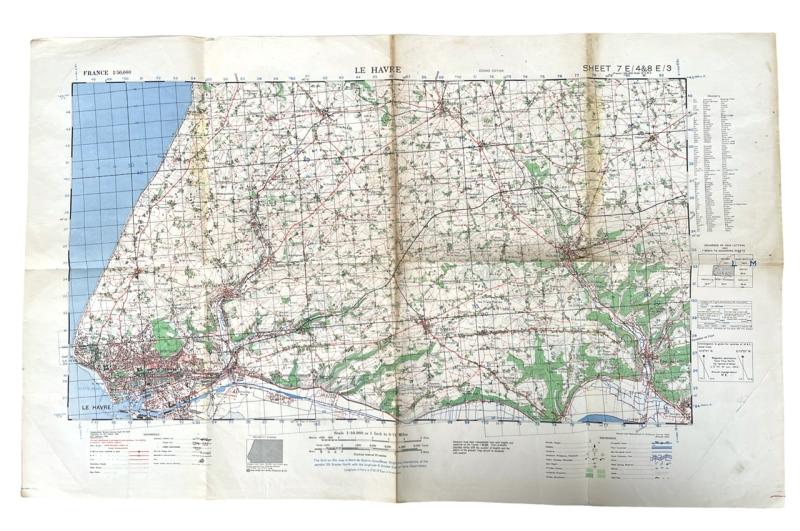 British WW2 Roadmap Le Havre (Normandie)