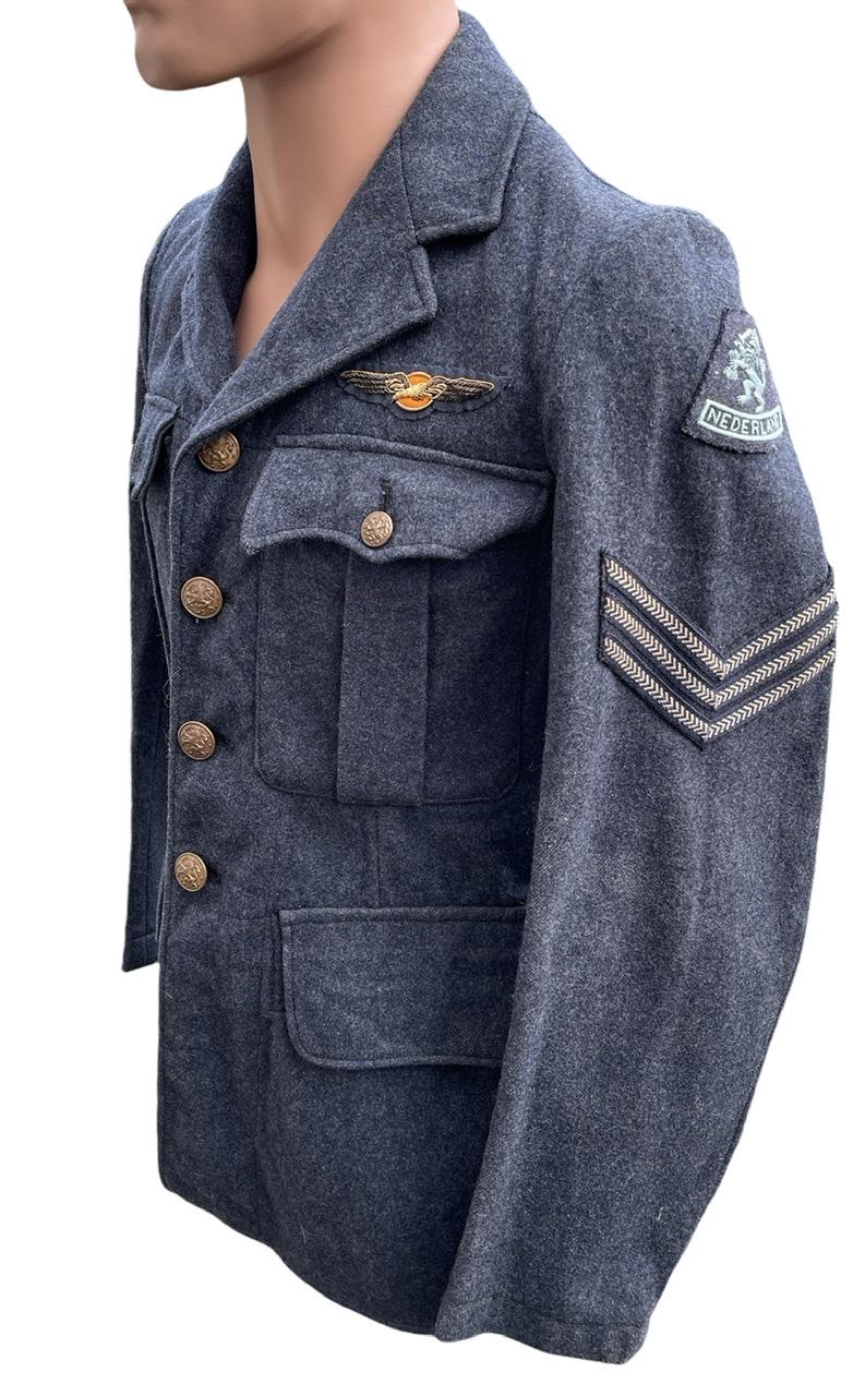 British WW2 RAF tunic with Dutch cloth Insignia