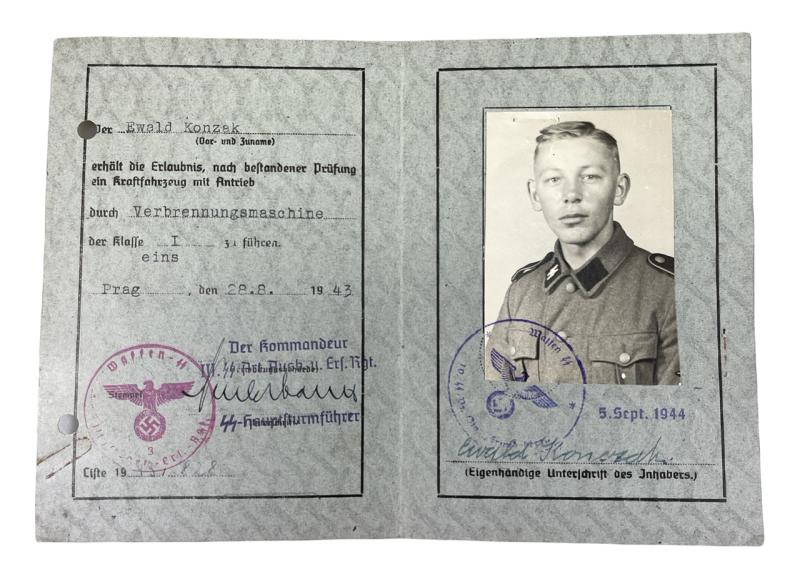 WaffenSS Führerschein